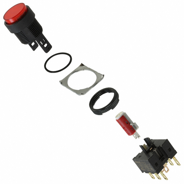 【A165L-TRM-24D-1】SWITCH PUSHBUTTON SPDT 5A 125V