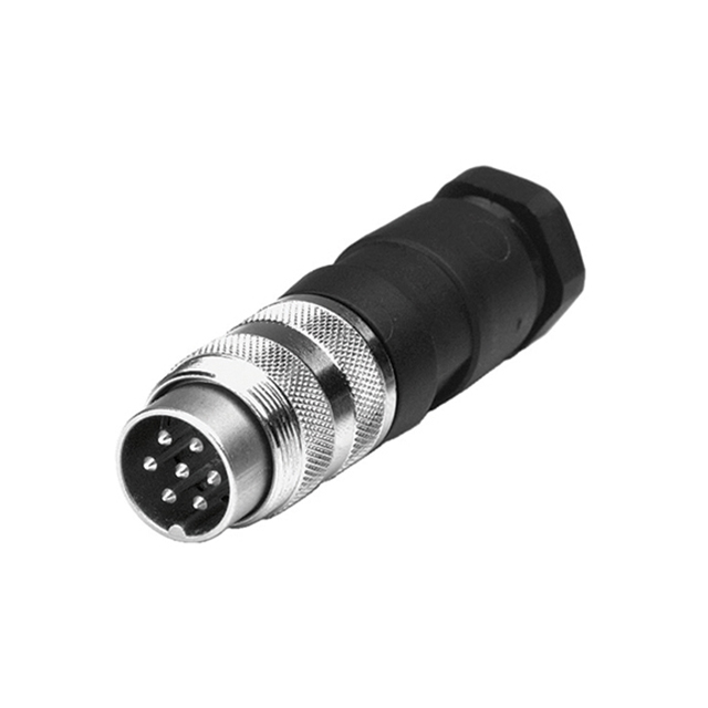 【T 3475 002】CONN PLUG MALE 7P SILV SLDR CUP