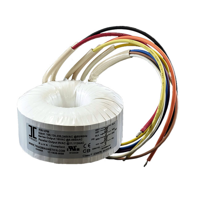 【VPM24-10420】PWR XFMR TOROIDAL 250VA CHAS MT