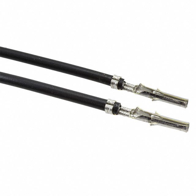 【0797582027】LEAD SKT-SKT 22AWG BLK 5.91" TIN