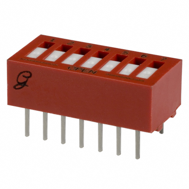 SWITCH ROCKER DIP SPST 0.15A 30V【76RSB07ST】