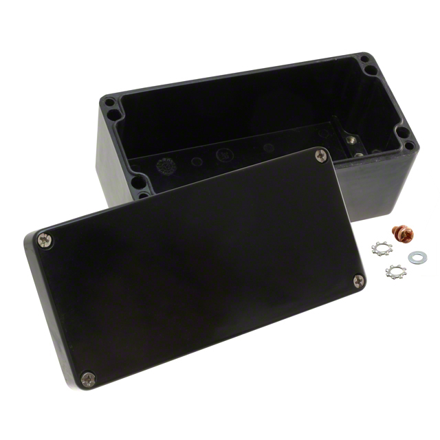 【261222090】BOX FIBERGLASS BLACK 8.66"X4.72"