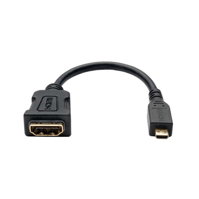 CBL HDMI-A F - MCR HDMI-D M 6"【P142-06N-MICRO】