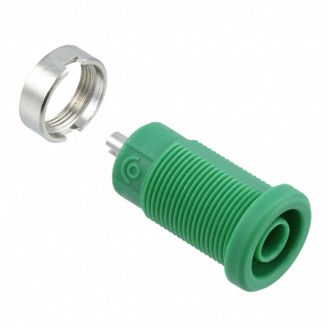 【CT2242-5】CONN BANANA JACK SLDR CUP GREEN