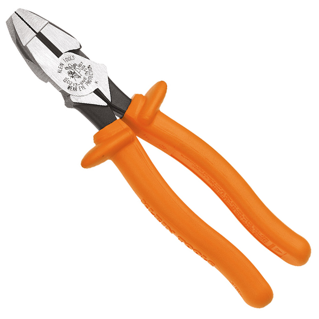 PLIERS COMBO FLAT NOSE 9.63"【D213-9NE-INS】