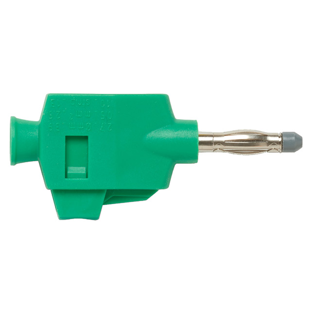 【73090-5】CONN BANANA PLUG SLDRLESS GREEN