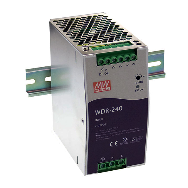 【WDR-240-24】AC/DC DIN RAIL SUPPLY 24V 240W