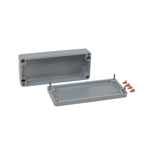 BOX ALUM GRAY 5.91"L X 2.52"W【010615030】