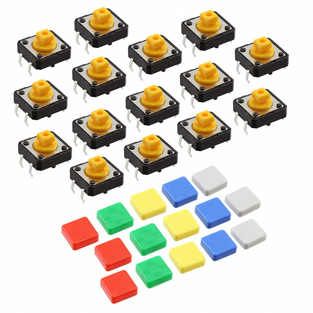 【1010】COLORFUL SQUARE TACTILE BUTTON S