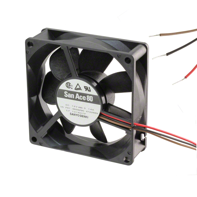 【109R0812S401】FAN AXIAL 80X25MM 12VDC WIRE
