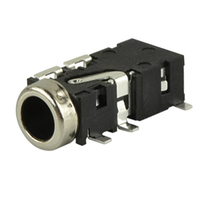 AUDIO JACK, 3.5 MM, RT, 6 CONDUC【SJ2-35464A-SMT-TR】