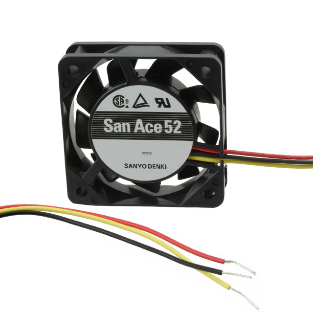 【109P0512H701】FAN AXIAL 52X15MM 12VDC WIRE