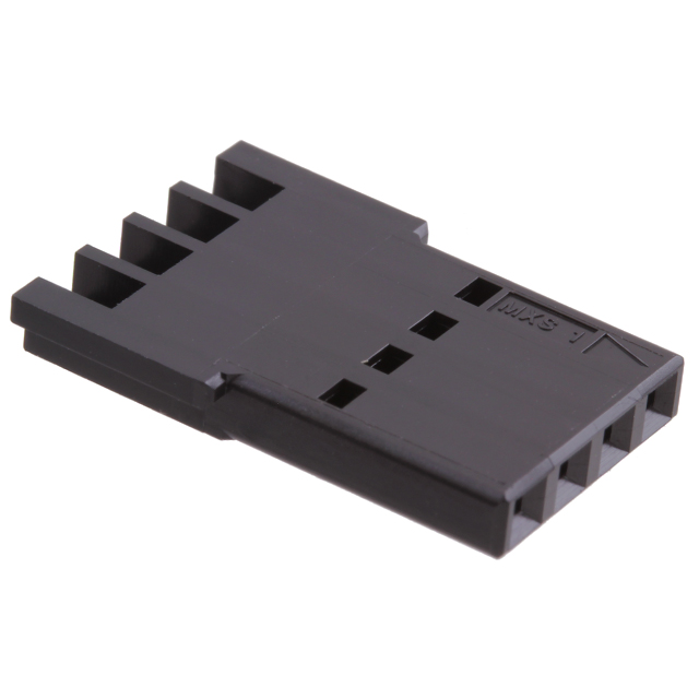 【0467090004】CONN RCPT HSG 4POS BLACK IN-LINE