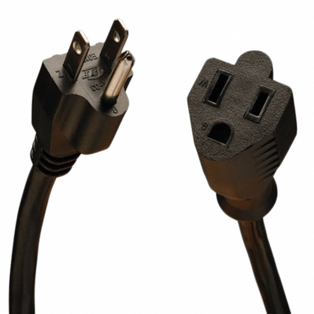 CORD 18AWG NEMA5-15P - 5-15R 15'【P022-015】