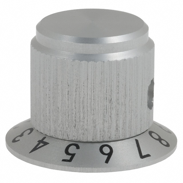 【SC-63-3-7】KNOB KNURLED W/SKRT 0.236" METAL