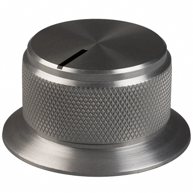 【OESL-90-3-5】KNOB KNURLED W/SKRT 0.250" METAL