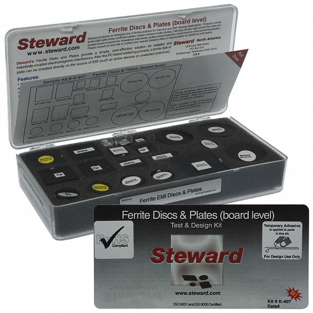 【K-407 EMI DISC PLT】FERRITE EMI DISK AND PLATE KIT