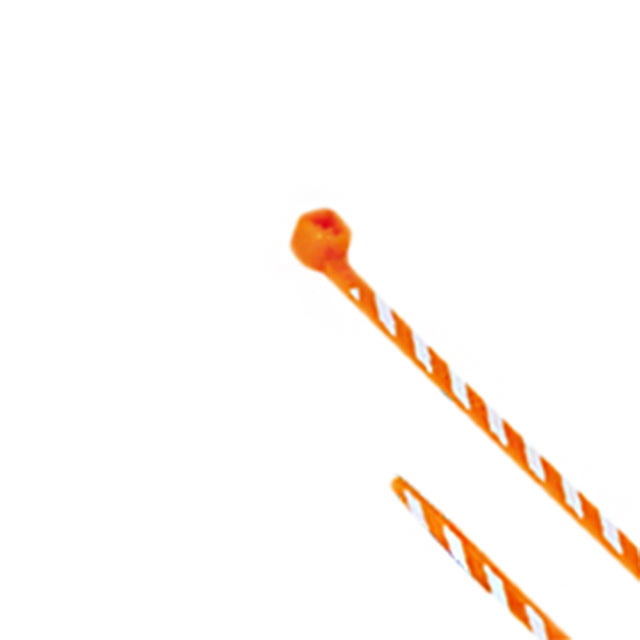 CBL TIE LOCK ORG/WHITE 18LB 4"【PLT1M-L3-10】