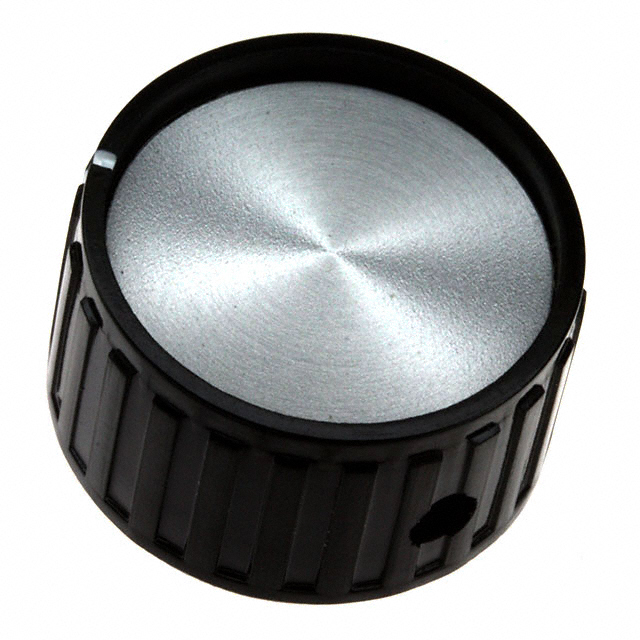 【PKG100B1/4】KNOB RIBBED 0.250" PLASTIC