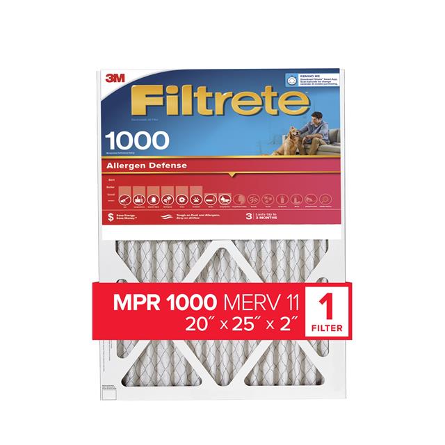 【NADP03-2IN-4 1000 MPR】FILTRETE ELECTROSTATIC AIR FILTE