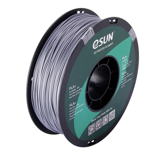 【PLA+175S1】ESUN PLA+(1.75MM,1000G)SILVER[箱]