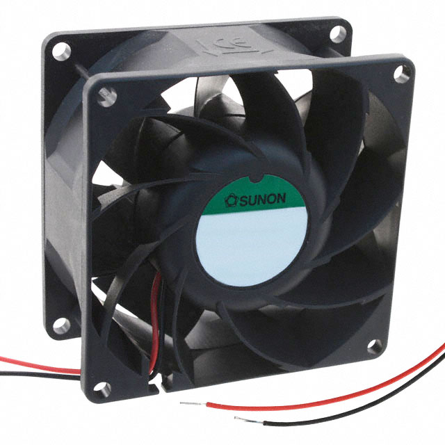 【PMD1208PMB1-A.(2).GN】FAN AXIAL 80X38MM 12VDC WIRE