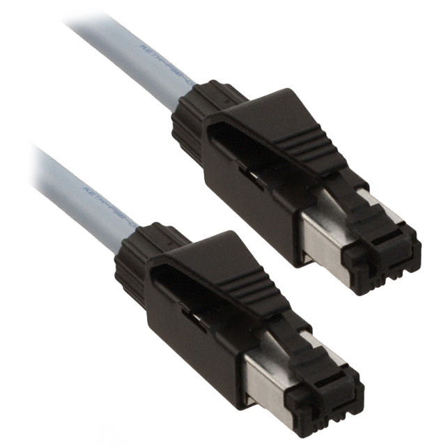 【XS5W-T421-AMD-K】CABLE MOD 8P8C PLUG-PLUG 0.98'