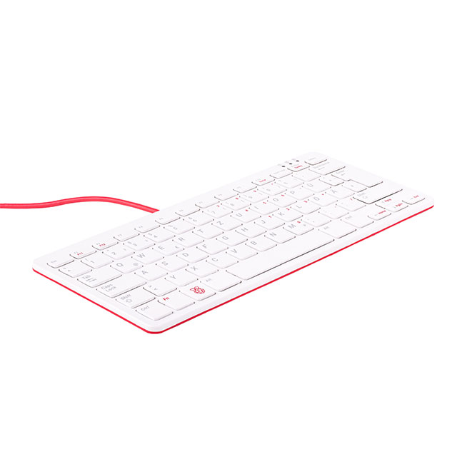 RASPBERRY PI KEYBOARD (DE) RED【SC0168】