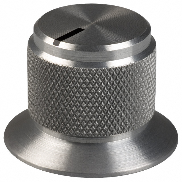 【OESL-63-3-5】KNOB KNURLED W/SKRT 0.250" METAL