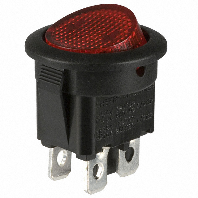 SWITCH ROCKER DPST 10A 125V【RRA32H3BBRLN】