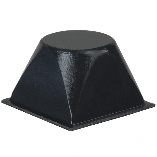 【SJ-5514 (BLACK)】BUMPER SQU 0.81"L X 0.81"W BLK