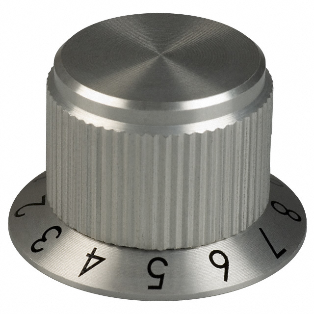【SC-75-3-7】KNOB KNURLED W/SKRT 0.236" METAL