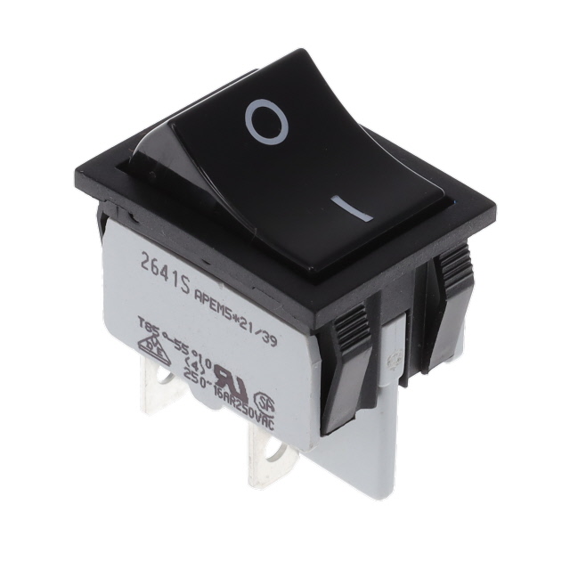【2641SLH/2A232021L0】SWITCH ROCKER DPST 16A 125V