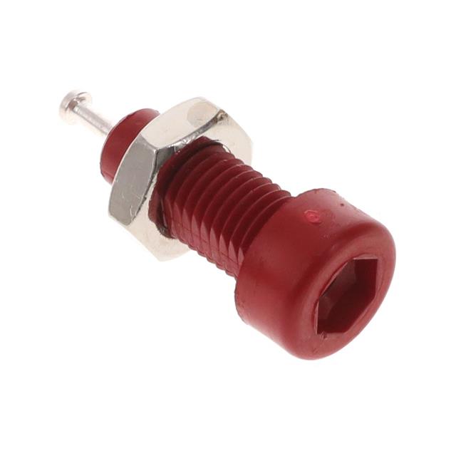 【9218RED】CONN TIP JACK TURRET RED