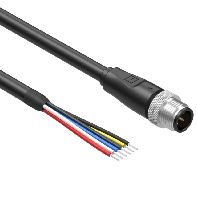 【10-03829】CIRC CBL 5POS PLUG TO WIRE 4.92'