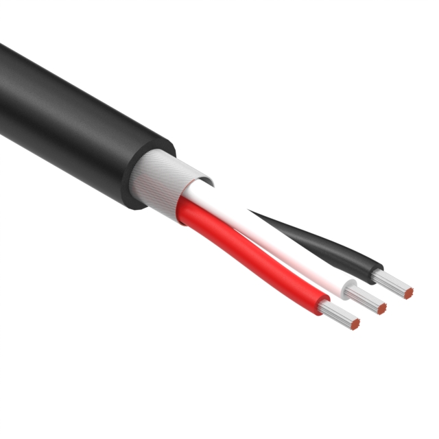【30-01862】CABLE 3COND 20AWG BLACK SHLD