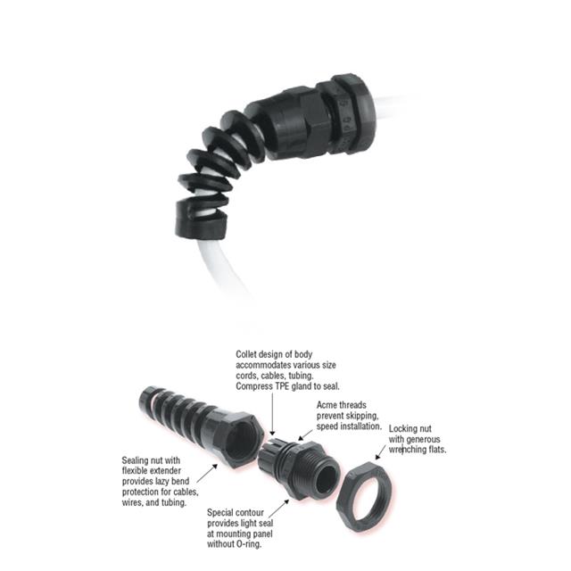 【3237】CABLE GRIP 2.9-6.35MM PG7