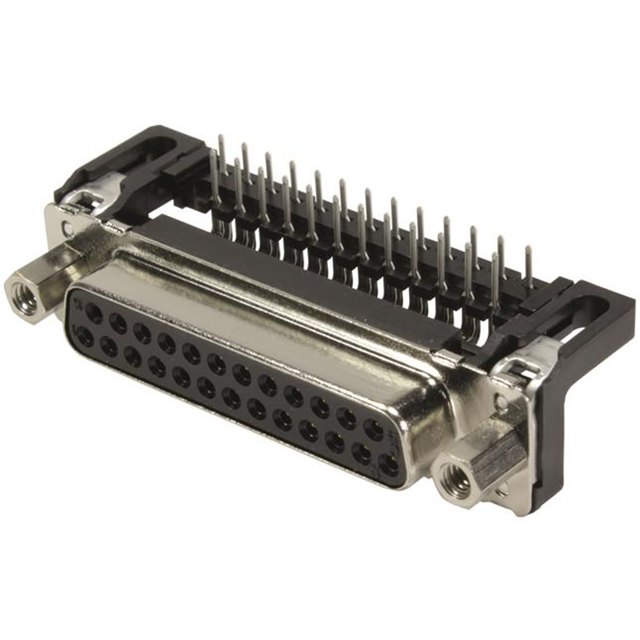 CONN D-SUB RCPT 25POS R/A SOLDER【09663136603】