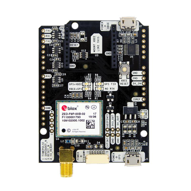 SIMPLERTK2B GPS/GNSS RTK ZED-F9P【AS-RTK2B-F9P-L1L2-NH-02】