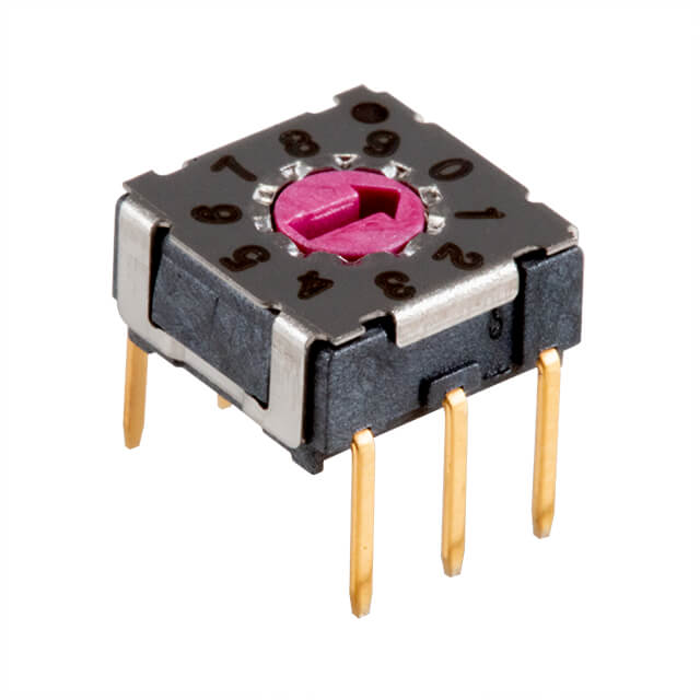 SWITCH ROTARY DIP BCD 0.1A 42V【RDS-10S-74365-D】