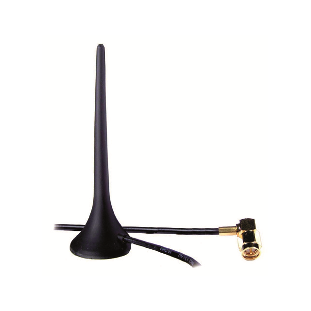 【758-912】MAGNETIC FOOT ANTENNA, WLAN/BLUE