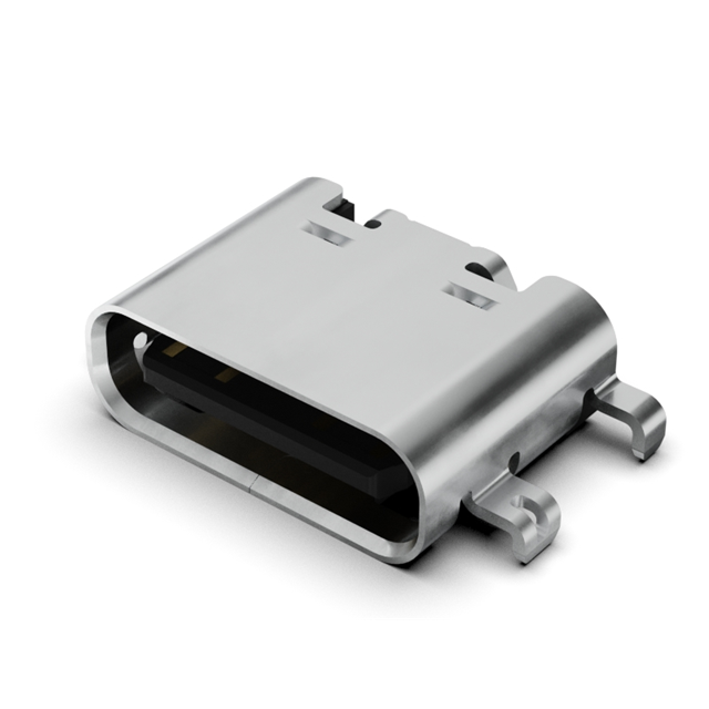 USB C REC 16P, 3U" MID MNT 0.8MM [digi-reel品]【USB4500-03-0-A】