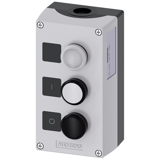 ENC PLASTIC,2-PUSHBUTTON,WHT,BLK【3SU18030AC002AB1】