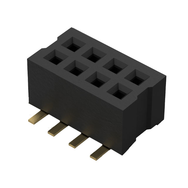 CONN RCPT 8POS 0.039 GOLD SMD【BC084-08-A-0390-L-C】