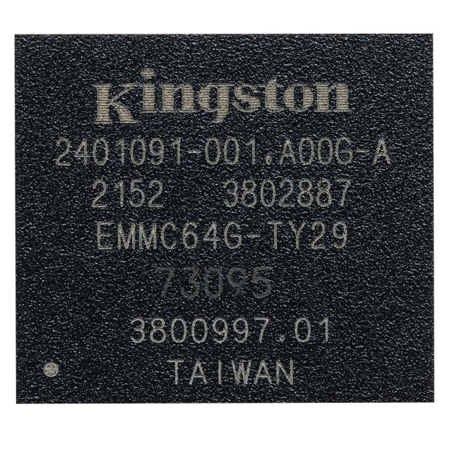 512GビットeMMCフラッシュメモリ(153-FBGA)【EMMC64G-TY29-5B102】
