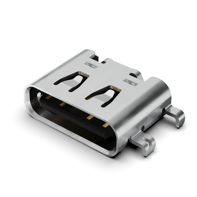 USB C REC 16P 3U" MID MNT 0.8MM【USB4500-03-1-A】