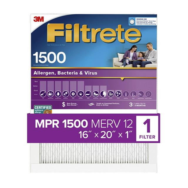 FILTRETE ALLERGEN BACTERIA VIRUS【2000-4-HR】