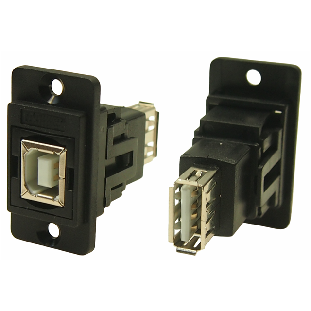 【CP30707N】DUALSLIM USB2.0 B-A BLACK PLASTI