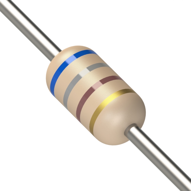 YOKIVE 100 Resistenze A Film Di Carbonio 680 Ohm 1/4W - Tolleranza 5% Per Progetti Elettronici Fai-da-Te, LED E Riparazioni