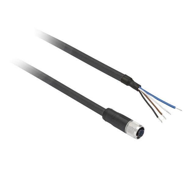 【XZCP0941L5】CIRC CBL 4POS PLUG TO WIRE 16.4'